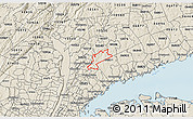 Shaded Relief 3D Map of ZIP code 10504