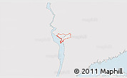 Silver Style 3D Map of ZIP code 10520, single color outside