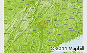 Physical Map of ZIP code 10520