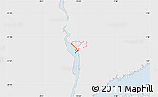 Silver Style Map of ZIP code 10520, single color outside