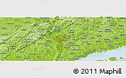 Physical Panoramic Map of ZIP code 10520