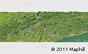 Satellite Panoramic Map of ZIP code 10520