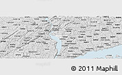 Silver Style Panoramic Map of ZIP code 10520