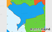 Political Simple Map of ZIP code 10520