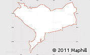Silver Style Simple Map of ZIP code 10520, cropped outside