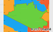 Political Simple Map of ZIP code 10965