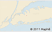 Classic Style 3D Map of ZIP code 11005, single color outside