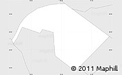 Silver Style Simple Map of ZIP code 11005