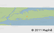 Savanna Style Panoramic Map of ZIP code 11010, single color outside