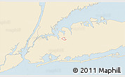 Classic Style 3D Map of ZIP code 11020, single color outside