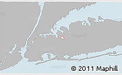 Gray 3D Map of ZIP code 11020, single color outside