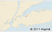 Classic Style 3D Map of ZIP code 11023, single color outside