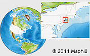Physical Location Map of ZIP code 11023, highlighted country, highlighted county