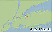 Savanna Style 3D Map of ZIP code 11024, single color outside