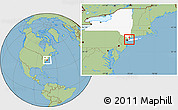 Savanna Style Location Map of ZIP code 11024, highlighted state