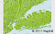 Physical Map of ZIP code 11024