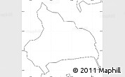 Blank Simple Map of ZIP code 11024, no labels