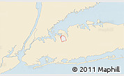 Classic Style 3D Map of ZIP code 11030, single color outside
