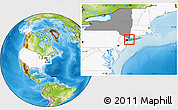 Physical Location Map of ZIP code 11030, highlighted country, highlighted state