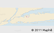 Classic Style Panoramic Map of ZIP code 11030, single color outside