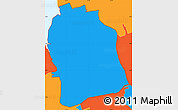 Political Simple Map of ZIP code 11030