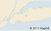 Classic Style 3D Map of ZIP code 11040, single color outside