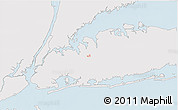 Silver Style 3D Map of ZIP code 11042, single color outside