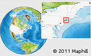 Physical Location Map of ZIP code 11050, highlighted country, highlighted county