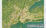 Satellite Map of ZIP code 11101