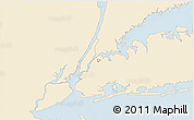 Classic Style 3D Map of ZIP code 11103, single color outside