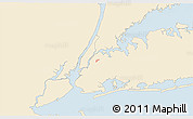 Classic Style 3D Map of ZIP code 11104, single color outside