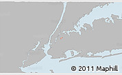 Gray 3D Map of ZIP code 11104, single color outside