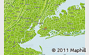 Physical Map of ZIP code 11213