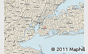 Shaded Relief Map of ZIP code 11213