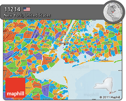 Political Map of ZIP Code 11214