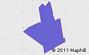 Political Simple Map of ZIP code 11218, cropped outside