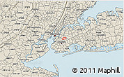 Shaded Relief 3D Map of ZIP code 11221