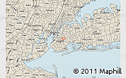 Shaded Relief Map of ZIP code 11233