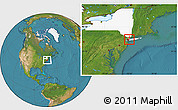 Satellite Location Map of ZIP code 11354, highlighted state