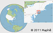 Savanna Style Location Map of ZIP code 11354, highlighted country, highlighted county