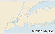 Classic Style 3D Map of ZIP code 11355, single color outside