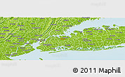 Physical Panoramic Map of ZIP code 11355