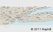 Shaded Relief Panoramic Map of ZIP code 11356