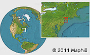 Satellite Location Map of ZIP code 11357