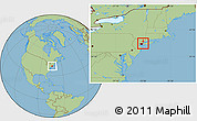 Savanna Style Location Map of ZIP code 11357