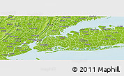 Physical Panoramic Map of ZIP code 11358