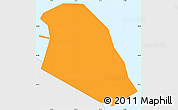 Political Simple Map of ZIP code 11359, single color outside, borders and labels