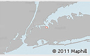 Gray 3D Map of ZIP code 11360, single color outside