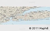 Shaded Relief Panoramic Map of ZIP code 11362