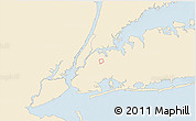 Classic Style 3D Map of ZIP code 11373, single color outside